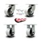 Service Caster 6 Inch Heavy Duty Semi Steel Cast Iron Caster Swivel Locks 2 Rigid SCC, 2PK SCC-KP92S630-SSR-BSL-2-R-2 - alternate 6